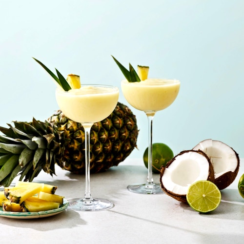 Frozen Coconut Piña Margarita cocktail