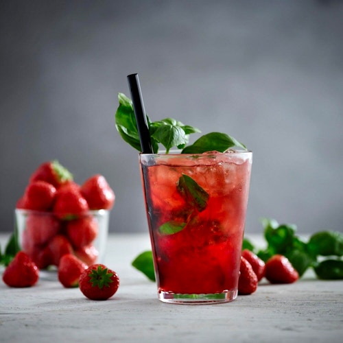 Strawberry Smash Mocktail